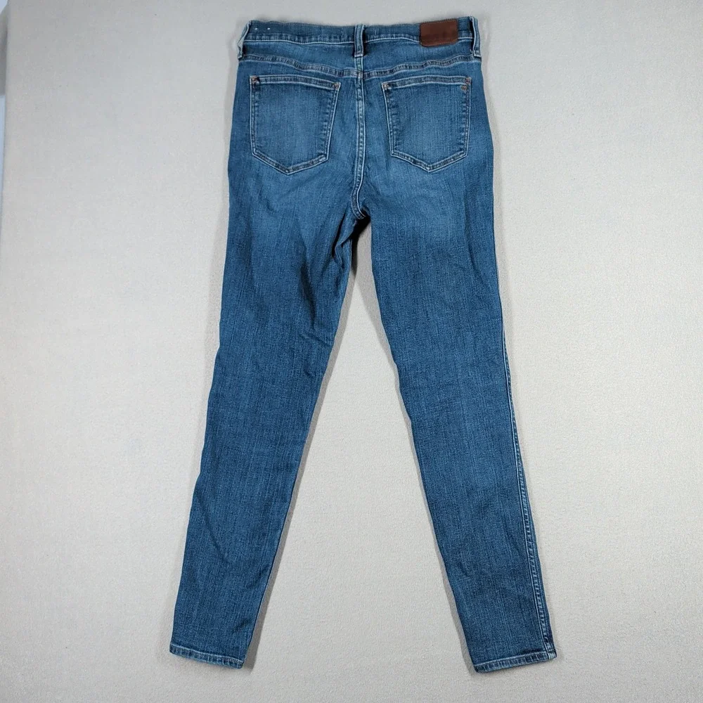 Madewell Jeans 10 Roadtripper Skinny Womens 29T Tall Blue Denim High‎ Rise